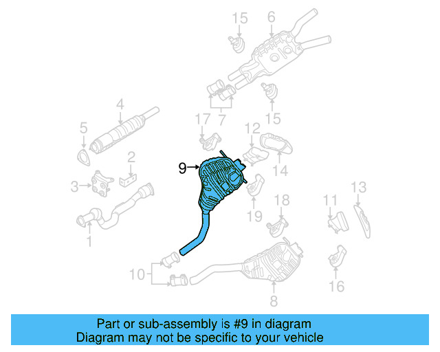 Muffler 3D0-253-609-T - View 2