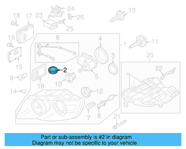 Inner Cap 1K6-941-608-A - View 20