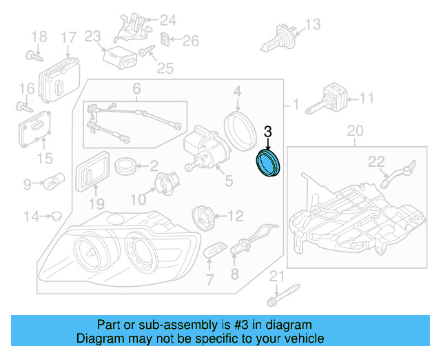 Inner Cap 1K6-941-608-A - View 21