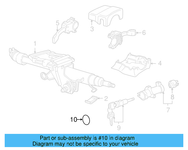 Steering Column Cover Grommet 8D0-905-869-01C - View 21