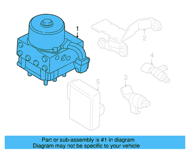 ABS Pump Assembly 1J0-698-517-A - View 6