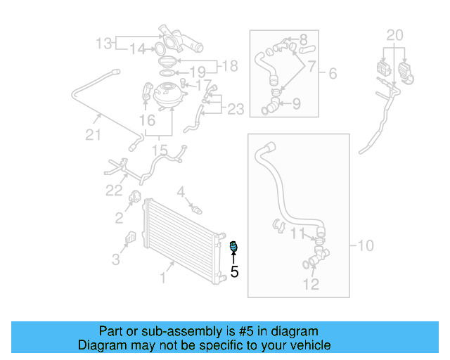 Coolant Temp Sensor 059-919-501-A - View 38