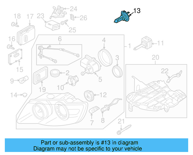 Low Beam Bulb N-105-661-02 - View 20