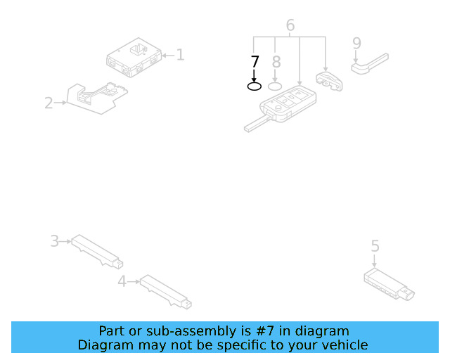 Keyless Entry Transmitter Battery N-105-283-01 - View 6