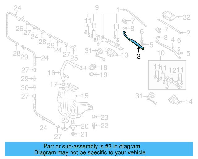 Washer Pump Seal 443-955-465 - View 105