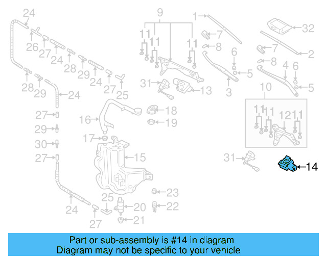 Wiper Motor 3D1955119B