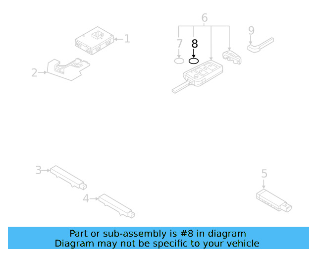 Remote Control Cover 3C0-837-891 - View 4