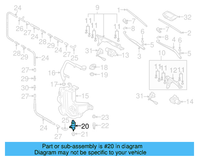Washer Pump 1K5-955-651 - View 58