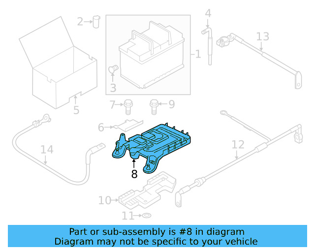 Battery Tray 1K0-915-333-H - View 41