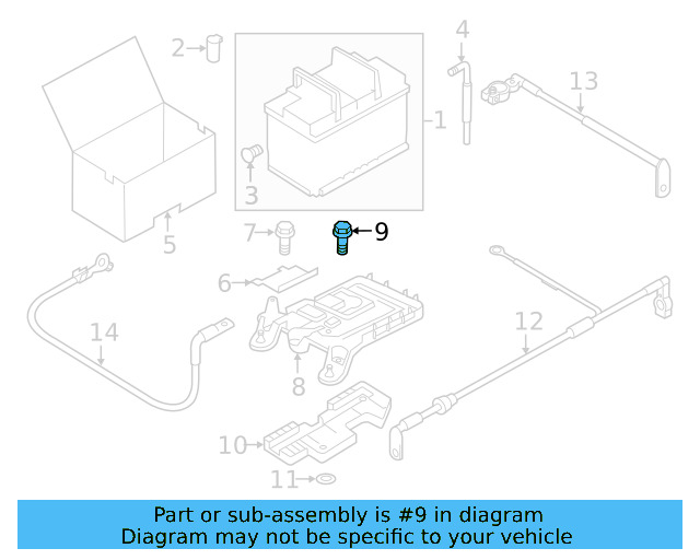 Battery Tray Mount Bolt N-104-827-01 - View 48