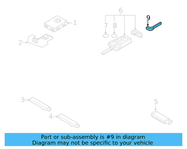 Key 3G0-937-048-AIF - View 6