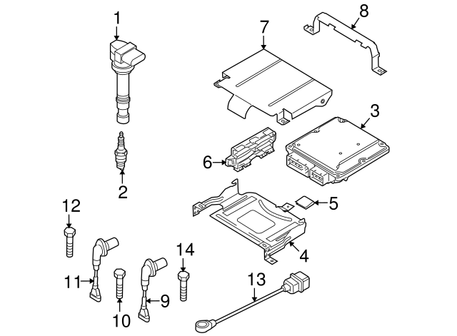 Engine Crankshaft Position Sensor 06H-906-433 - View 5