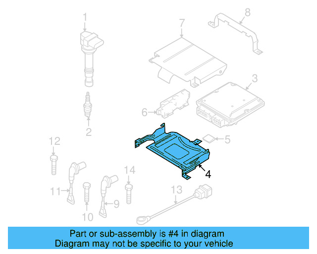Engine Control Module (ECM) Bracket 6Q0-907-500-C - View 20