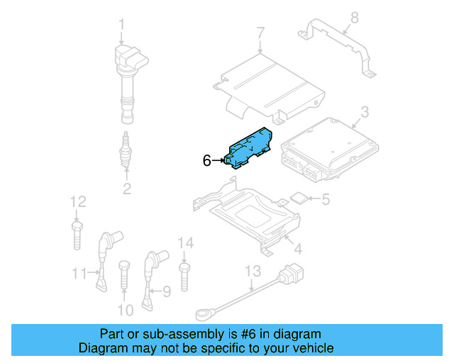 Engine Control Module (ECM) Bracket 6Q0-907-500-C - View 58