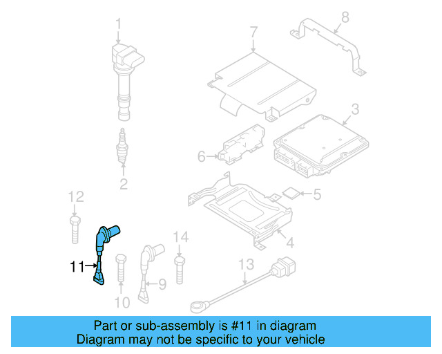 Engine Crankshaft Position Sensor 06H-906-433 - View 20