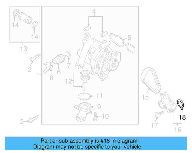 Water Hose Assembly Upper Seal N-907-653-01 - View 170
