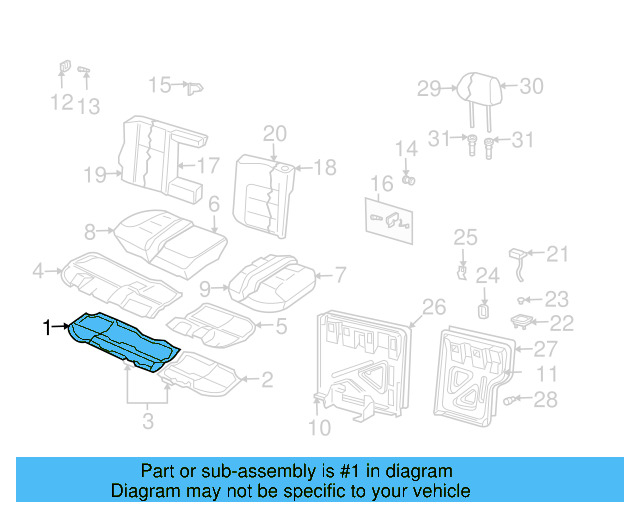 Seat Frame 1J0-885-306-F - View 9