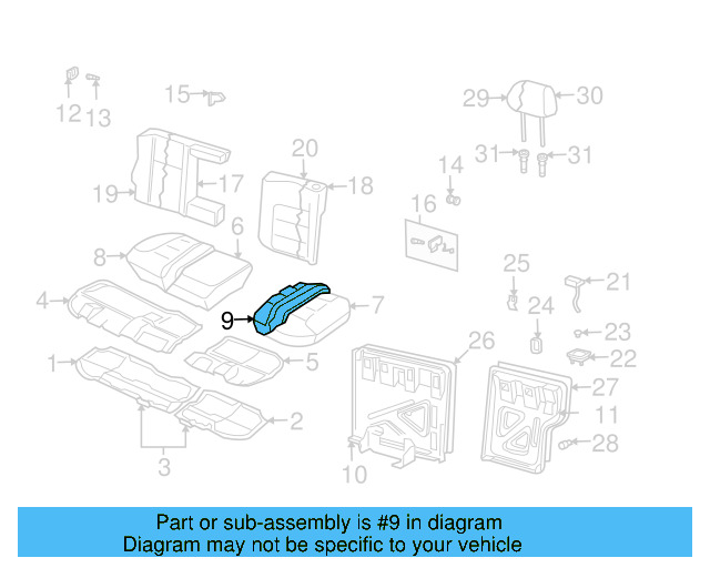 Cushion Cover 1J0-885-405-A-PDA - View 9