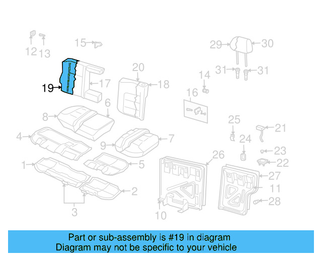 Seat Back Cover 1J0-885-806-GJ-KNX - View 7