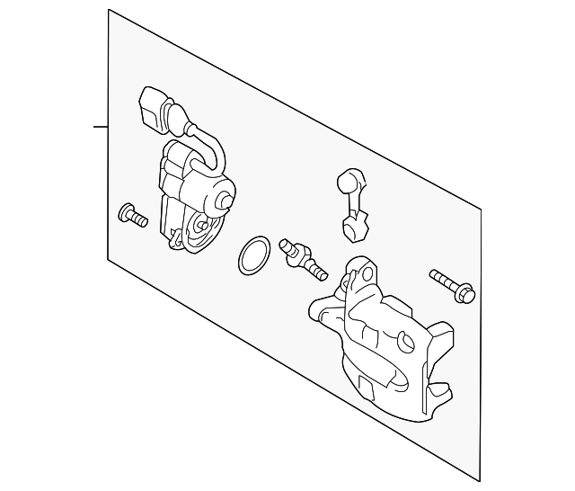 Caliper Assembly 5N0-615-404 - View 13