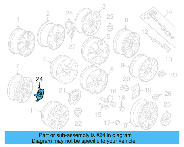 Center Cap 6Q0-071-213 - View 8
