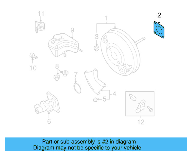 Booster Assembly Gasket 6Q0-612-161 - View 61