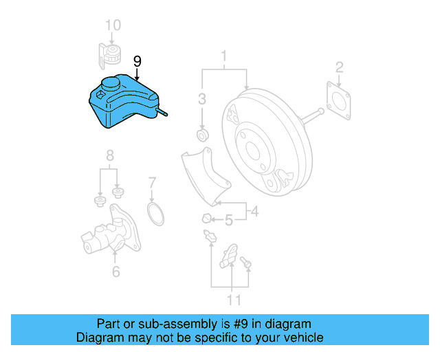 Master Cylinder Reservoir 1K1-611-301-E - View 25
