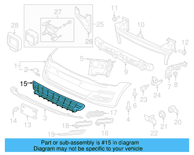 Center Grille 5GM-853-671-RYP - View 11