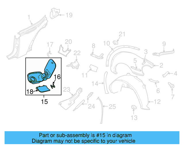 Fender Liner U N-015-439-1 - View 67