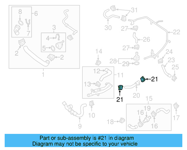 Reservoir Hose Clamp N-906-869-02 - View 286