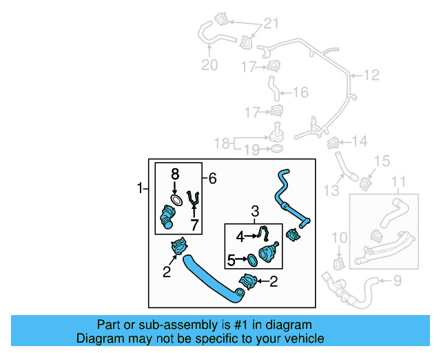 Radiator Coolant Hose 5C0-122-101-AJ - View 20