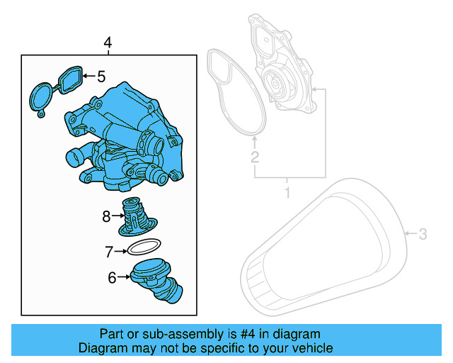 Thermostat Unit Bolt 06K-121-111-P - View 22