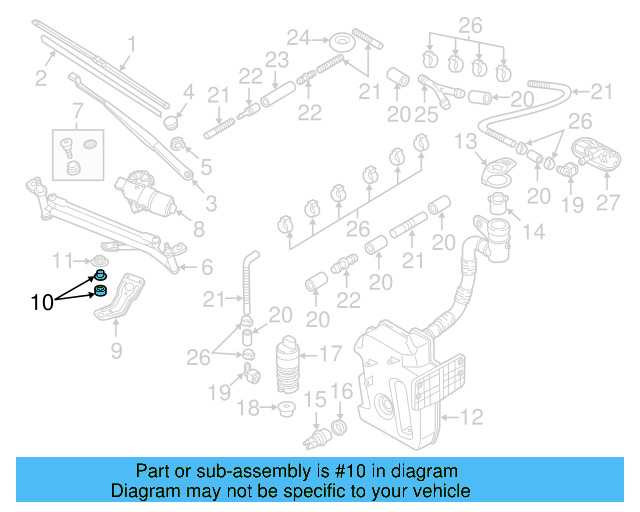 Mount Bracket Hardware Kit 3C0-998-754 - View 19