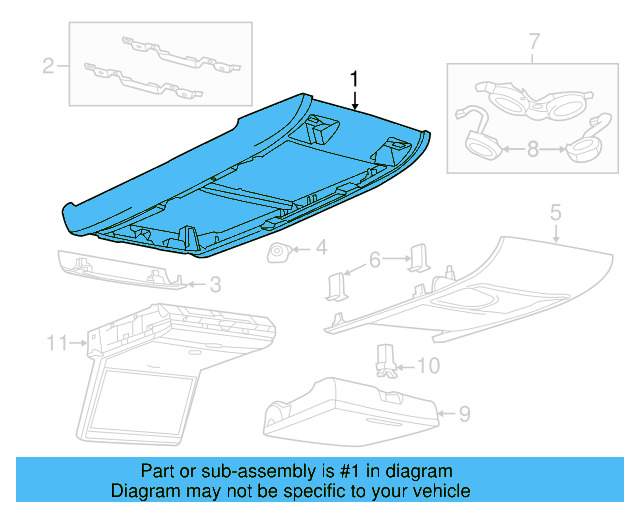 Overhead Console 7B0-863-344-HDA - View 3