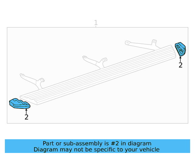 Side Step End Caps 2GA-071-980 - View 3