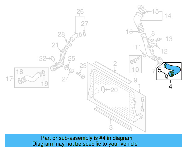 Pressure Hose 5N0-145-834-J - View 3