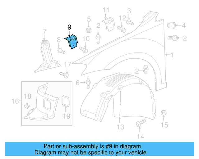 Front Support 5G0-809-561 - View 8