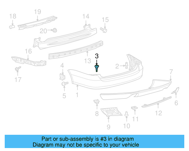 Fender Liner Extension Screw N-103-546-02 - View 255