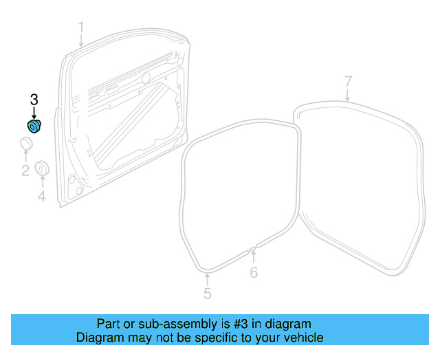 Door Shell Plug N-910-604-01 - View 3