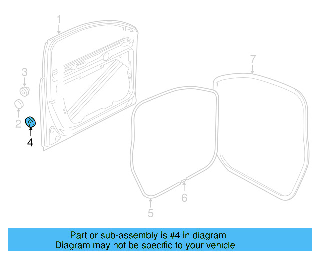 Door Shell Plug N-910-604-01