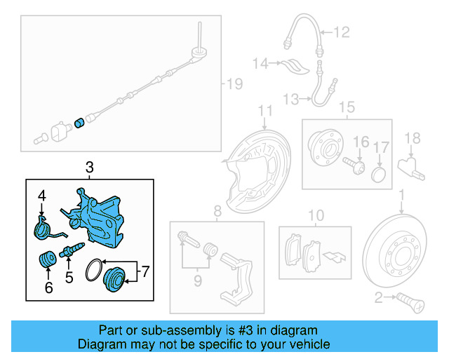 Disc Brake Caliper 1K0-615-424-J - View 7