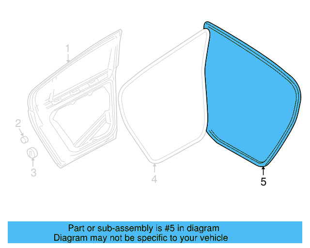 Door Weather 3C4-837-702-D-5AP