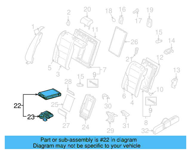 Seat Armrest 1K5-885-081-AF-3Z6 - View 14