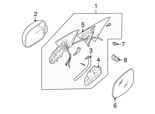 Door Mirror Bracket 1J0-857-689