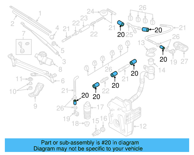 Hose 2D0-955-962 - View 89