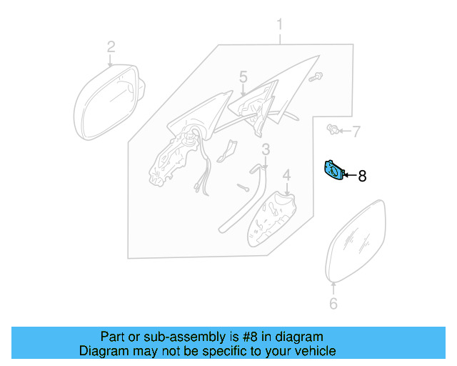 Door Mirror Bracket 1J0-857-689 - View 5