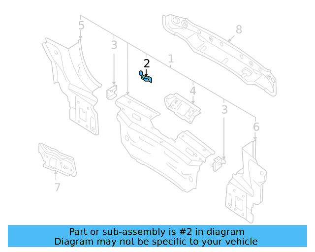 Rear Body Panel Retainer 6Q6-813-269 - View 18