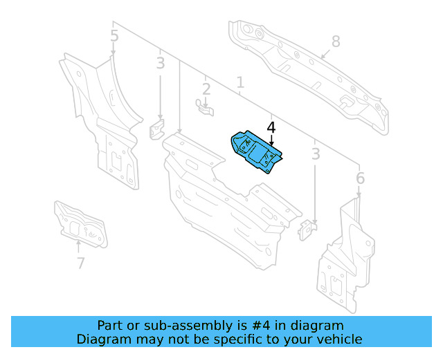 Reinforced Plate 2GJ-813-303-A - View 3