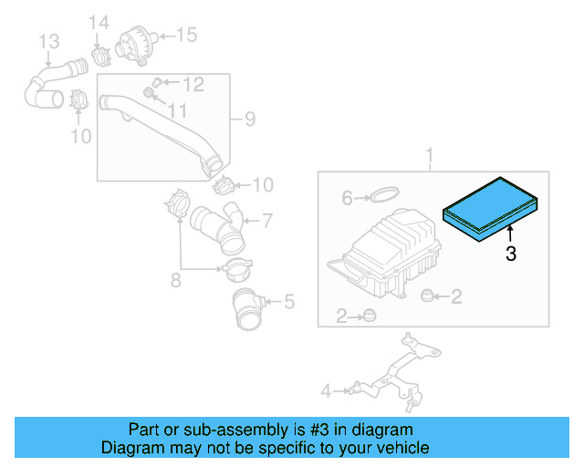 Air Filter 1K0-129-620 - View 5