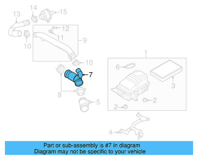 Inlet Duct 1K0-805-971-C-9B9 - View 135